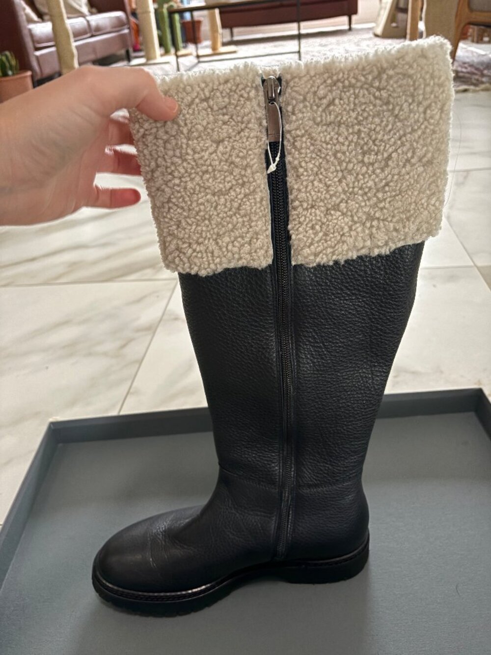 Aquatalia Luxury Knee-High Winter Boots – Made in Italy